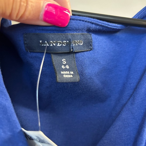 Land's End Royal Blue Fit & Flare Dress Size Small - Picture 4 of 4